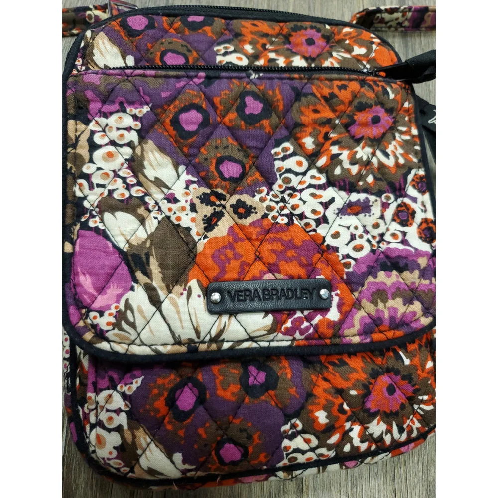 Vera Bradley Quilted Crossbody Bag Floral Paisley Mini Shoulder Purse #80